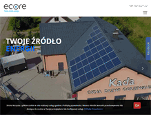 Tablet Screenshot of ecore.pl